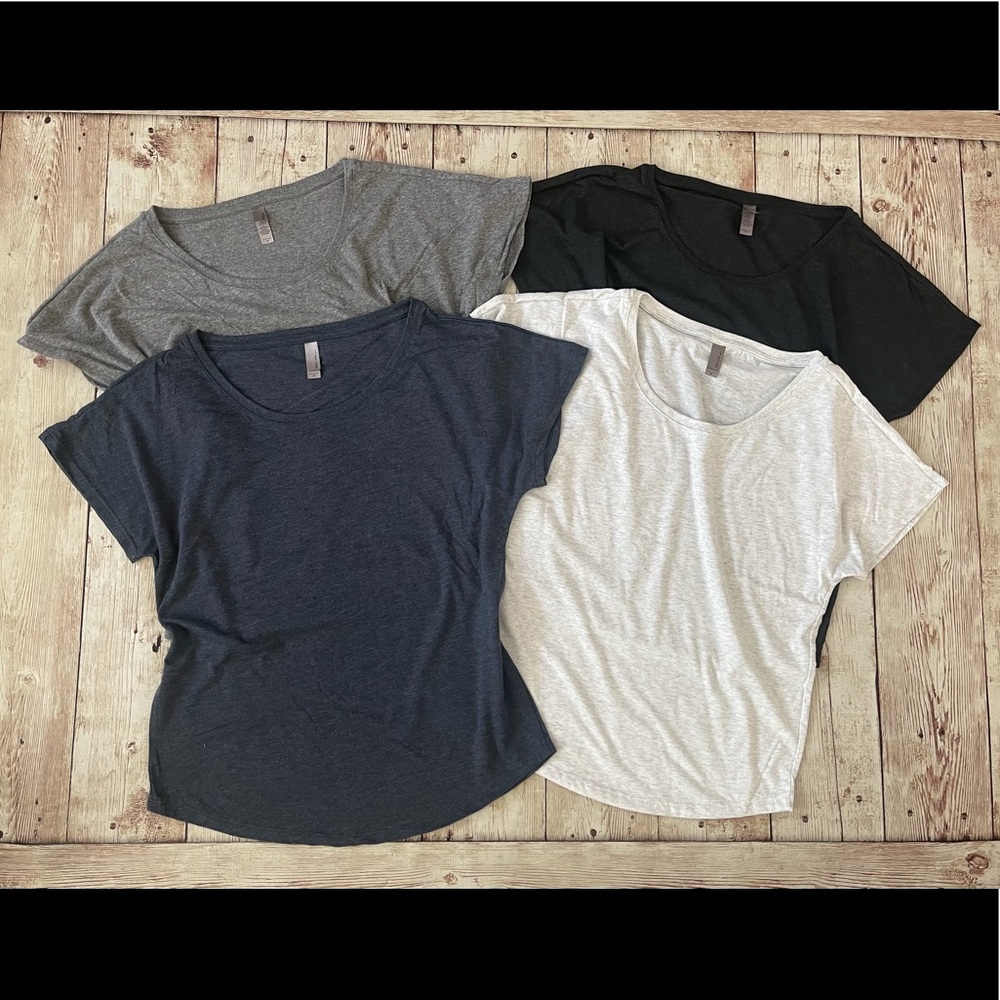 4 Next Level Slouchy Dolman Tee Shirt Tops S-XL